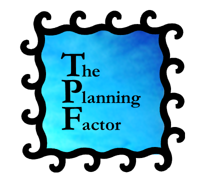 The Planning Factor Logo Blue Tile